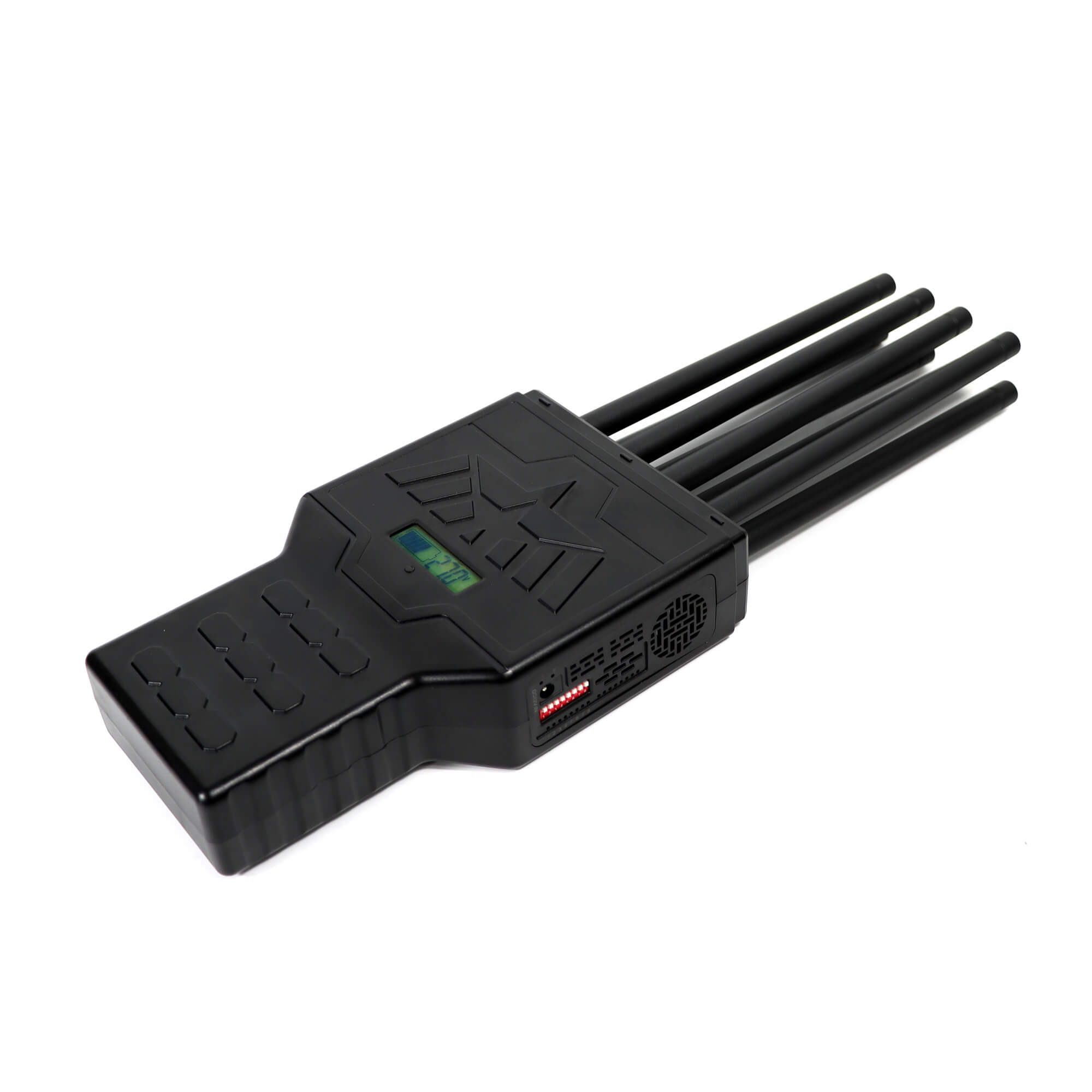 Unique 40W High Power Handheld 8 Bands 5G GPS Jammer up to 50m