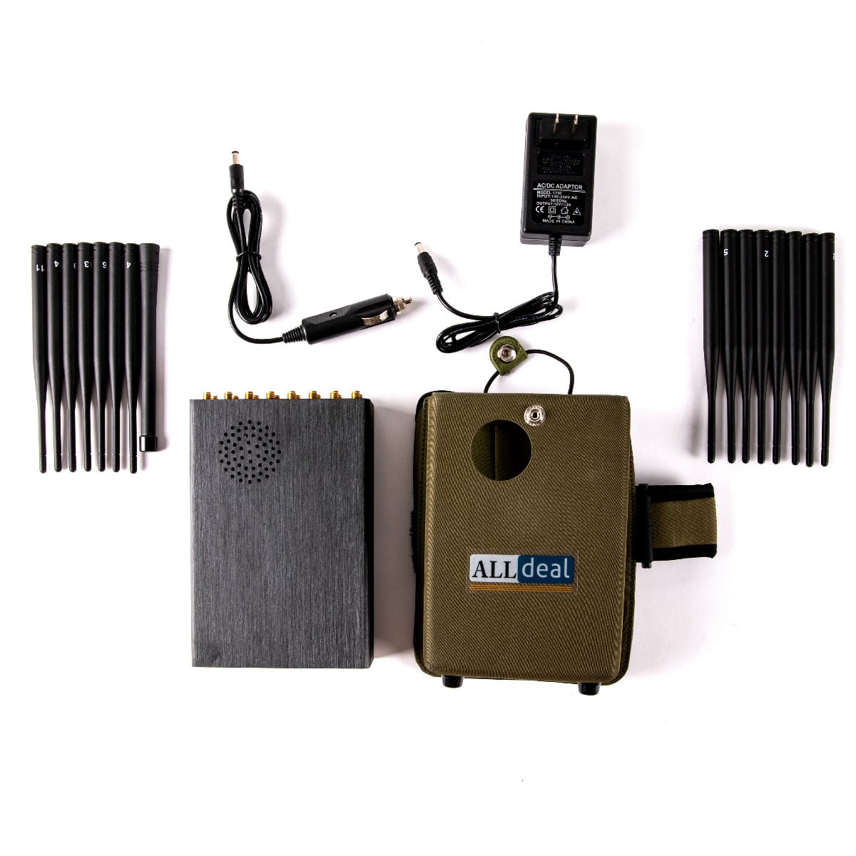 The Latest Handheld 16 Bands All-in-one 5G 5Ghz 3G 4G LTE GPS RC WIFI LOJACK UHF Jammer up to 25m