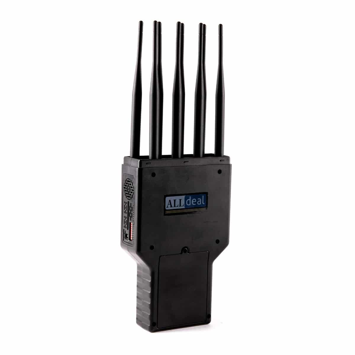 Powerful 8 Antennas Handheld 5G 4G WIFI GPS Jammer Radius up to 40 meters (24W)