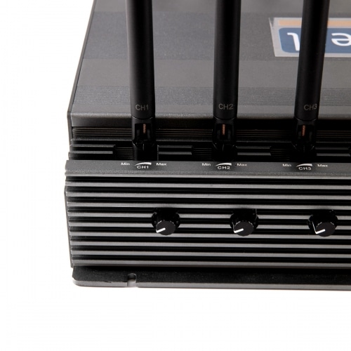 World First 16 bands all-in-one powerful 5G LTE 4G WIFI 5G DRONE GPS LOJACK UHF VHF Signal Jammer with 16 Antennas indoor using adjustable 124W output power radius up to 100M
