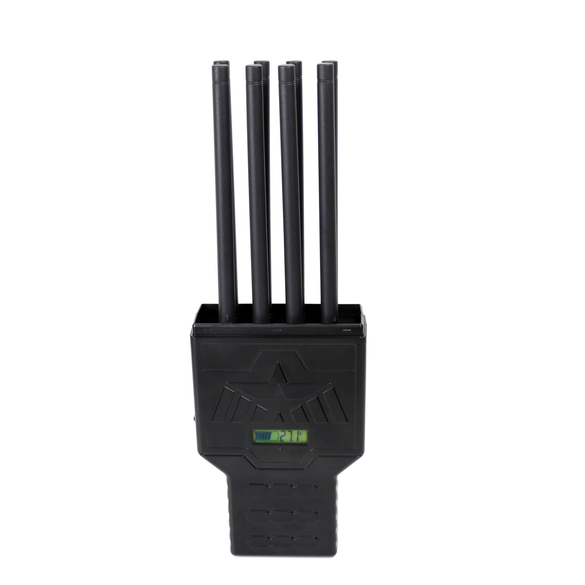 Unique 40W High Power Handheld 8 Bands 5G GPS Jammer up to 50m