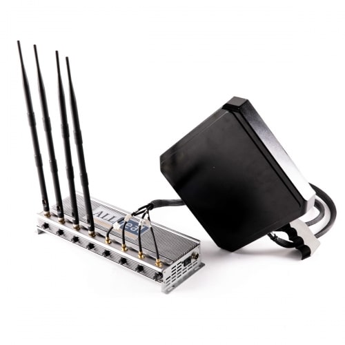 New Powerful 8 Bands Anti UAV Drone Jammer 50W Output Power Radius up to 300m