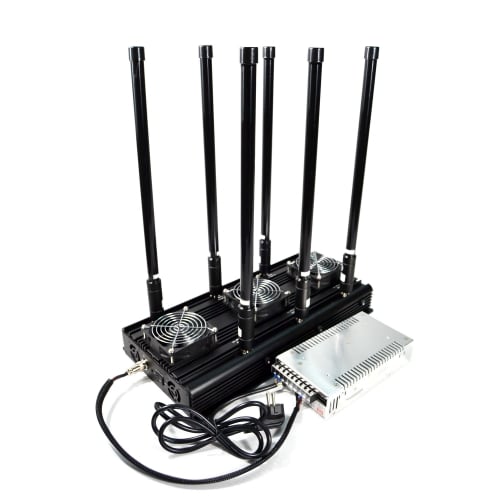 High Power 6 Bands 4GLTE Jammer Indoor Use with Output Power 130W CDMA GSM 3G 4G WIFI2.4Ghz Jamming up to 150m
