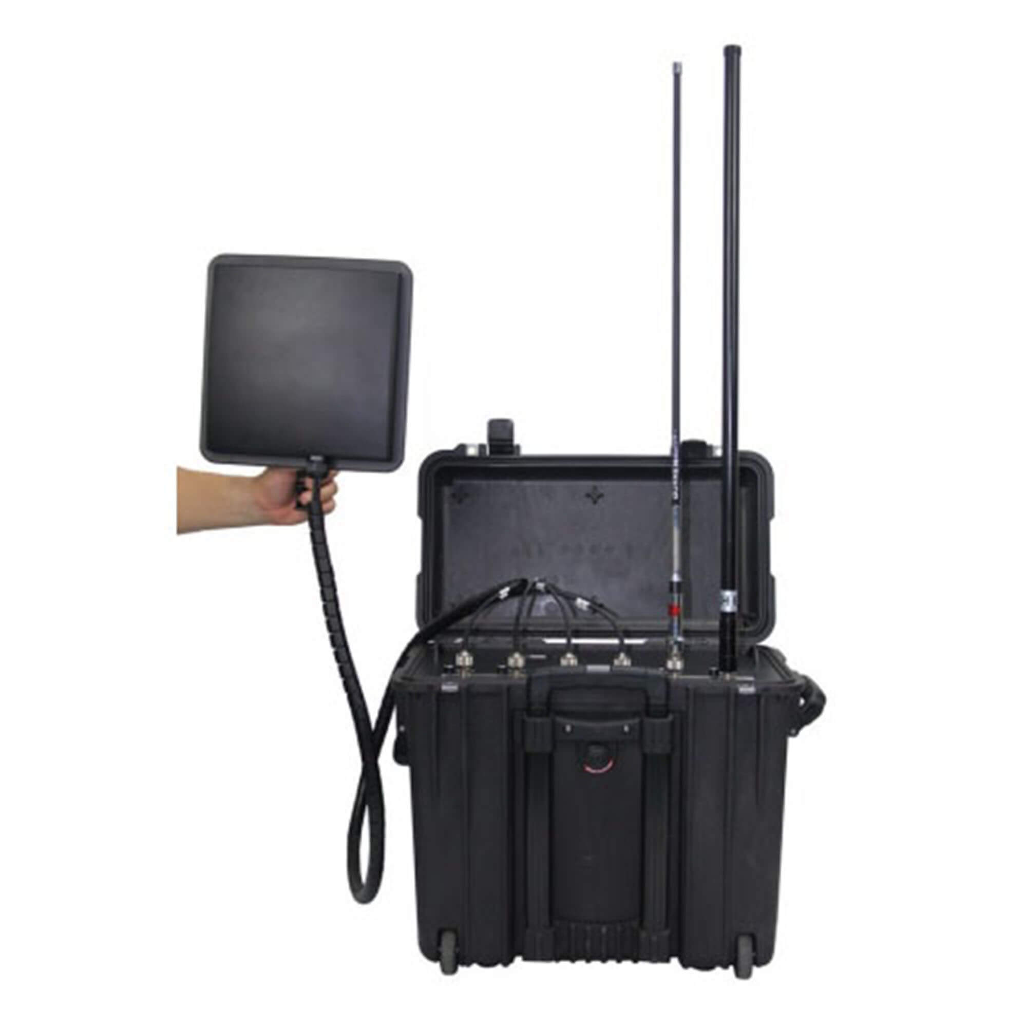 Draw-bar box Portable High Power Mobile Phone 4GLTE WIFI Jammer with Output Power 220W Jamming up to 1000m