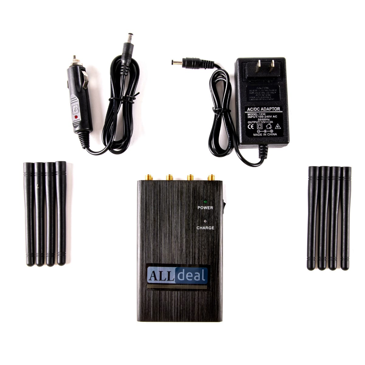 ALLDEAL 8 Bands 5G LTE GPS L1 Jammer Up to 10M