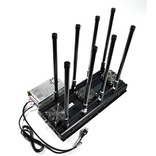 8 Bands High Power Cell Phone Signal Jammer 3G 4G WIFI GPS LOJACK 170 Watt Radius up to 150m