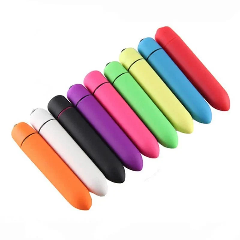 Fun Vibrator Mini Bullet Jump Egg Ten Frequency Vibration Tip Frosted Bullet