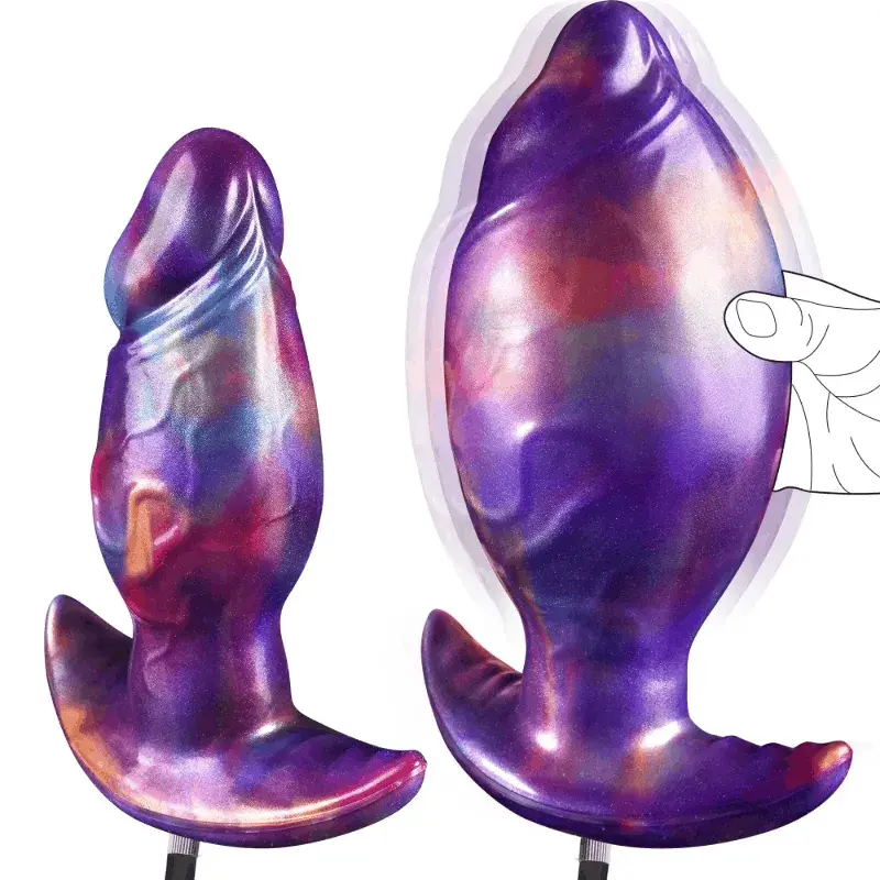 Body-Safe Silicone Inflatable Anal Plug | Fantasy Monster Dildo with Wearable Design