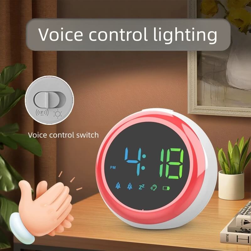 LIORQUE Voice-Controlled LED Digital Electronic Clock - LIORQUE