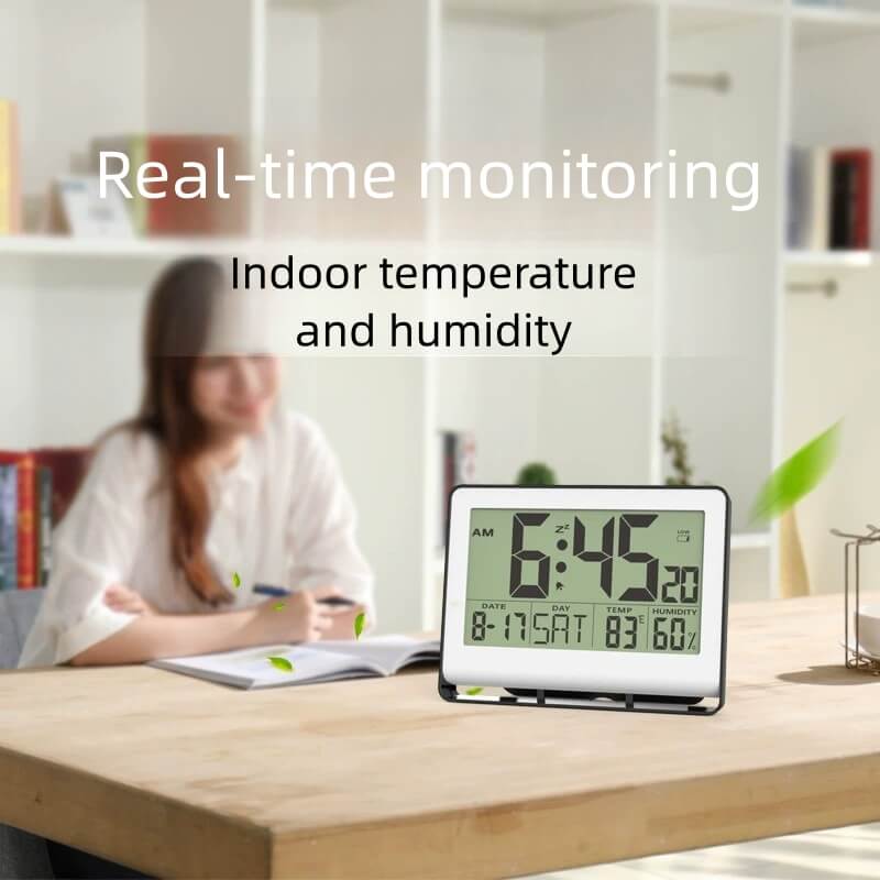 LIORQUE Large-Screen Silent Desktop & Wall-Mount Electronic Clock - LIORQUE