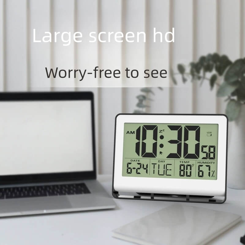 LIORQUE Large-Screen Silent Desktop & Wall-Mount Electronic Clock - LIORQUE