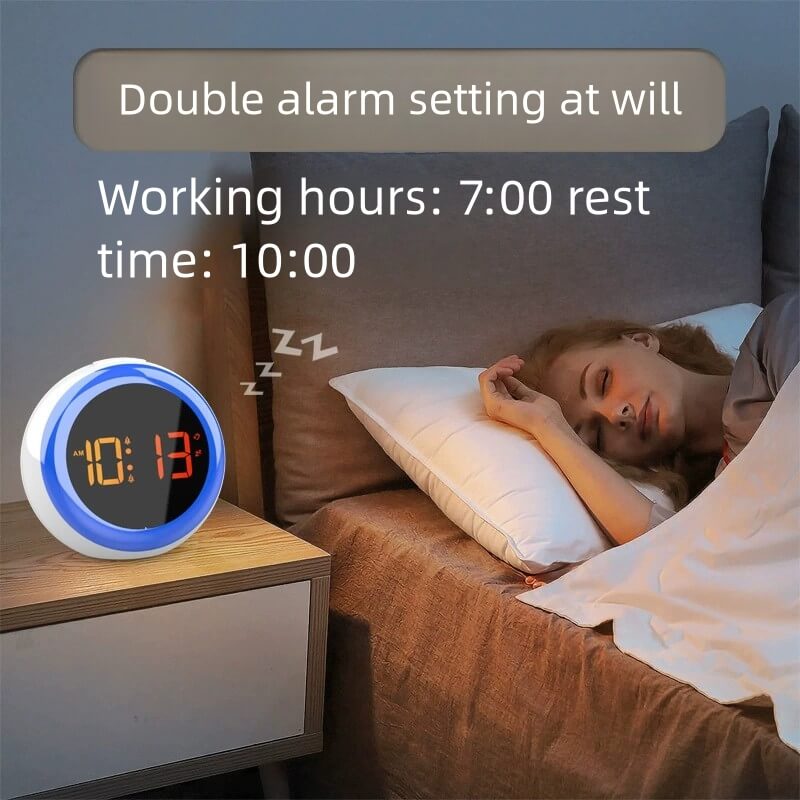 LIORQUE Voice-Controlled LED Digital Electronic Clock - LIORQUE