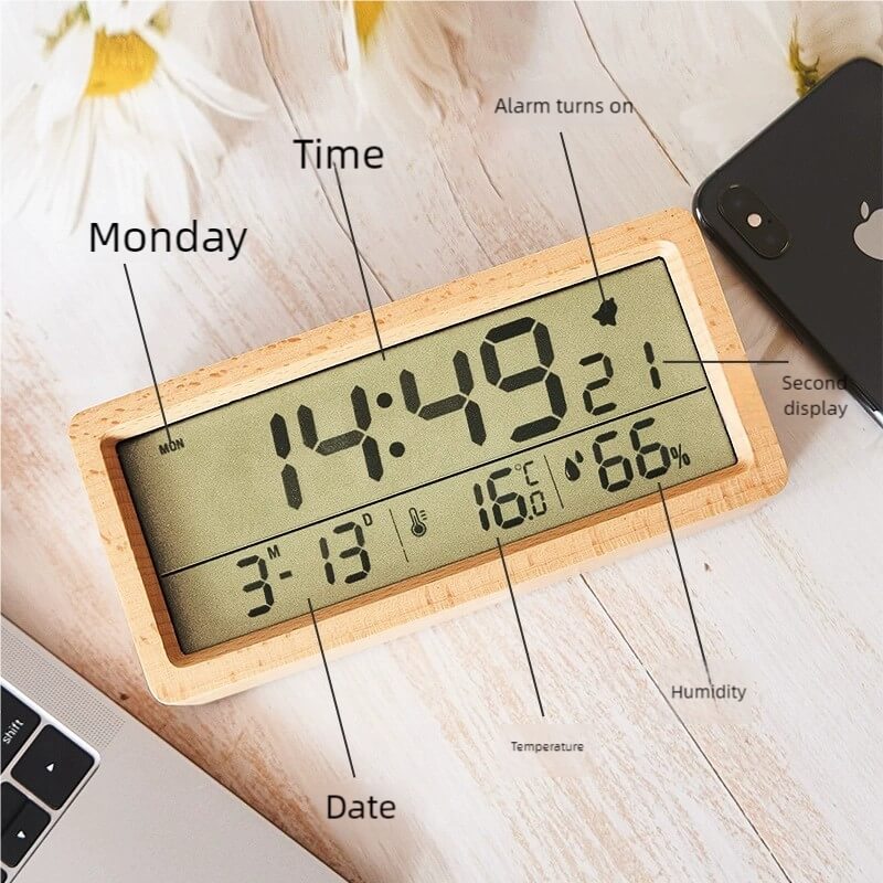 LIORQUE Solid Wood Crafted Clock - LIORQUE