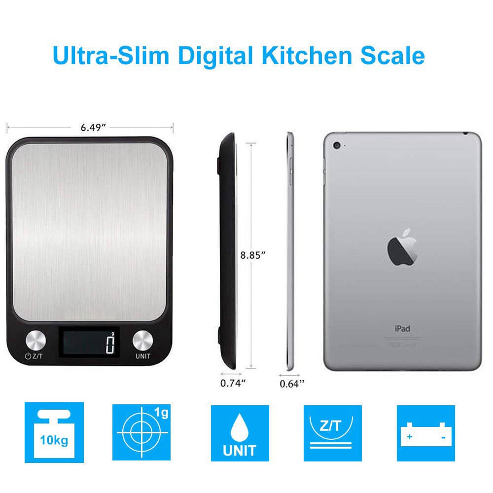 LIORQUE Precision Kitchen Scale — 10kg Digital Electronic Scale - LIORQUE