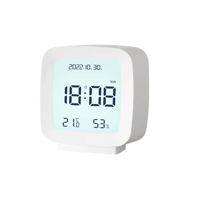 LIORQUE Minimalist Compact Portable Alarm Clock with Hygrometer & LCD Display - LIORQUE
