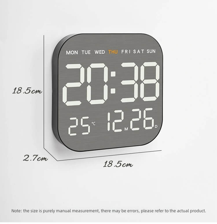 LIORQUE Metallic Brushed-Finish Wall Clock - LIORQUE