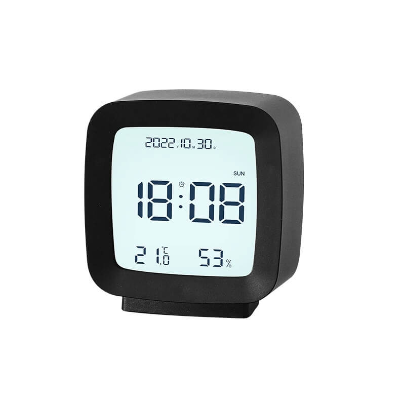 LIORQUE Minimalist Compact Portable Alarm Clock with Hygrometer & LCD Display - LIORQUE