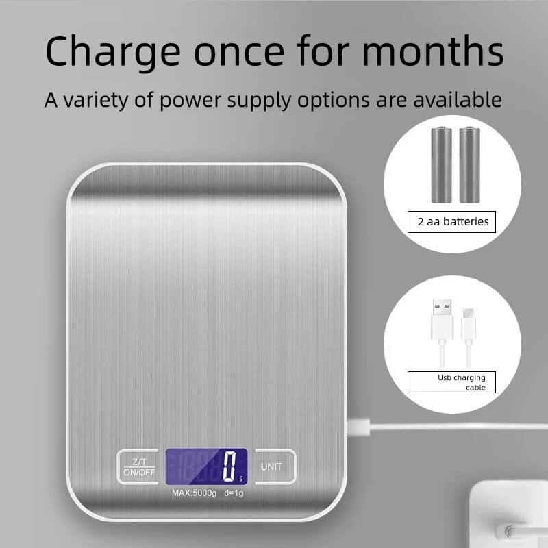 LIORQUE Compact Digital Kitchen Scale — High-Precision Baking & Cooking Scale - LIORQUE