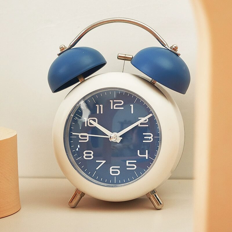 LIORQUE Silent Night Light Bedroom Desk Alarm Clock - LIORQUE