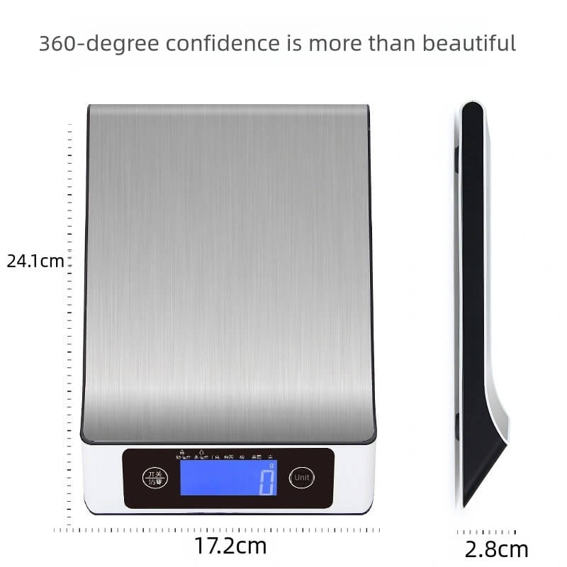 LIORQUE Stainless Steel Kitchen Scale 15kg - LIORQUE