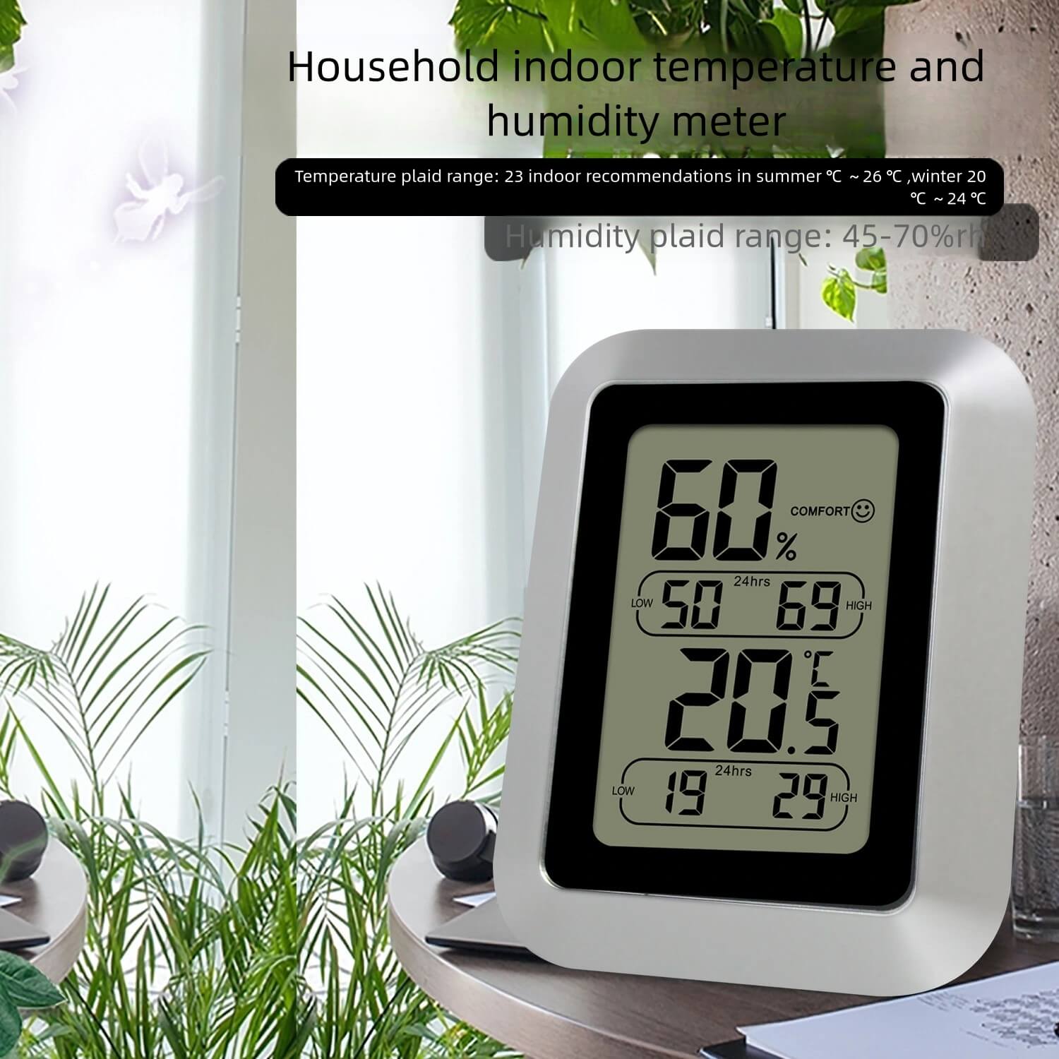 LIORQUE Storage Room Thermo-Hygrometer — Temperature & Humidity Monitor - LIORQUE