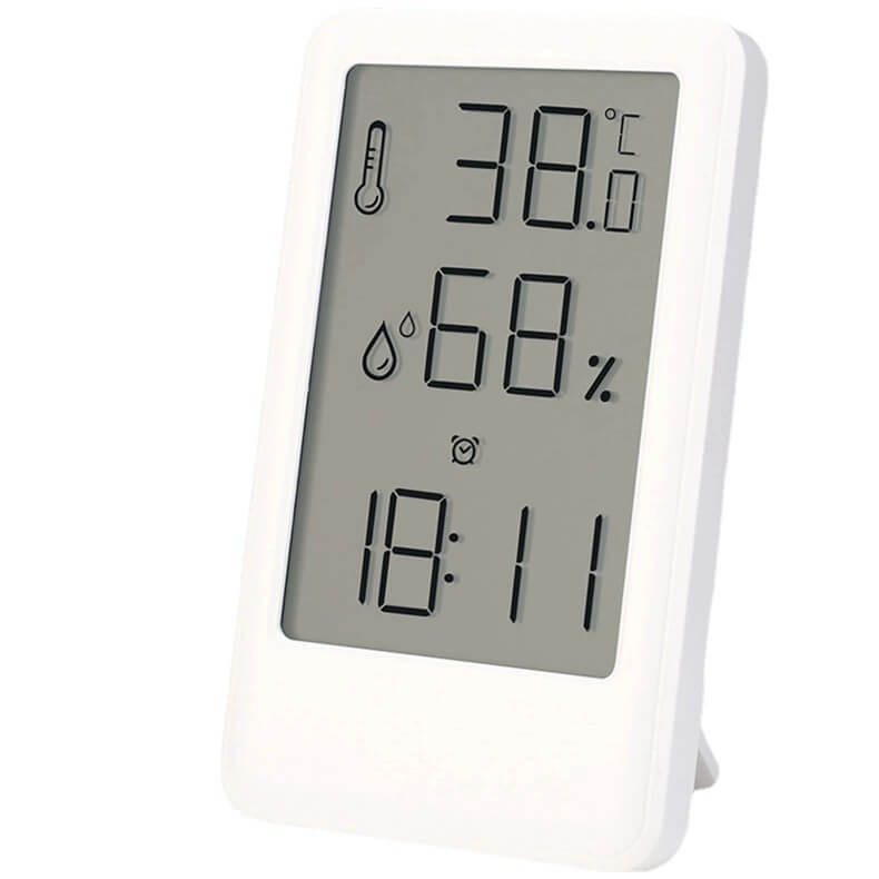 LIORQUE LCD Large Display Alarm Clock with Temperature and Humidity Display - LIORQUE