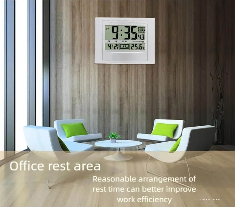 LIORQUE Silent Digital Wall Clock for Living Room, Bedroom & Lobby - LIORQUE