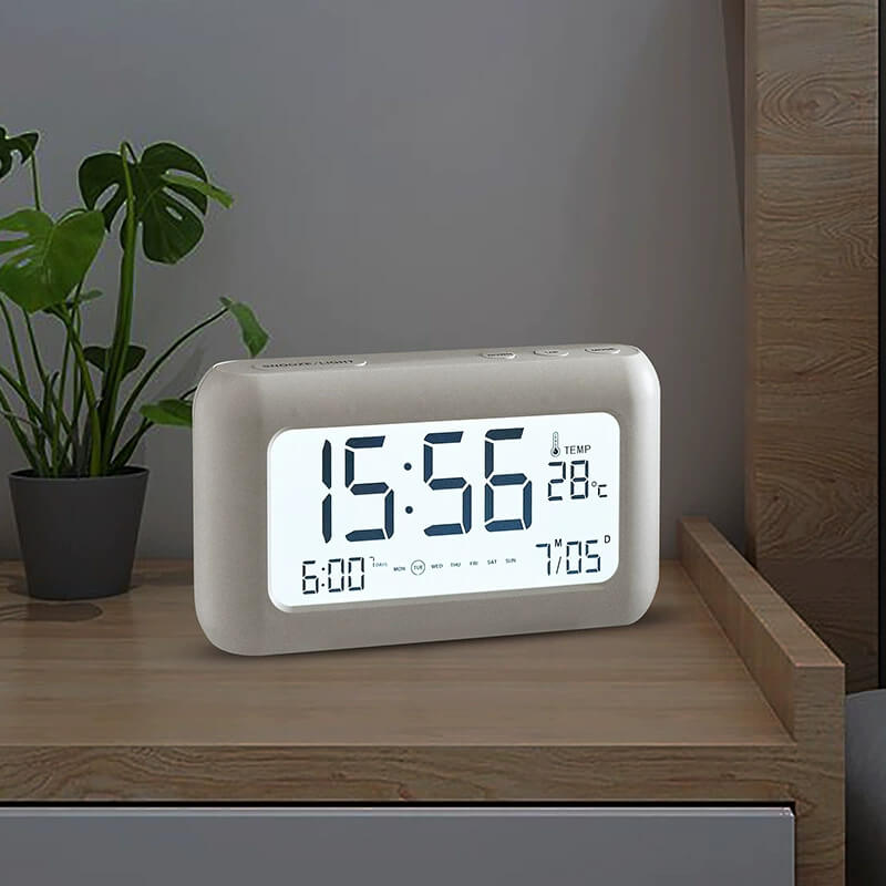 IORQUE Large Display Digital Alarm Clock – Multifunctional LCD Clock - LIORQUE