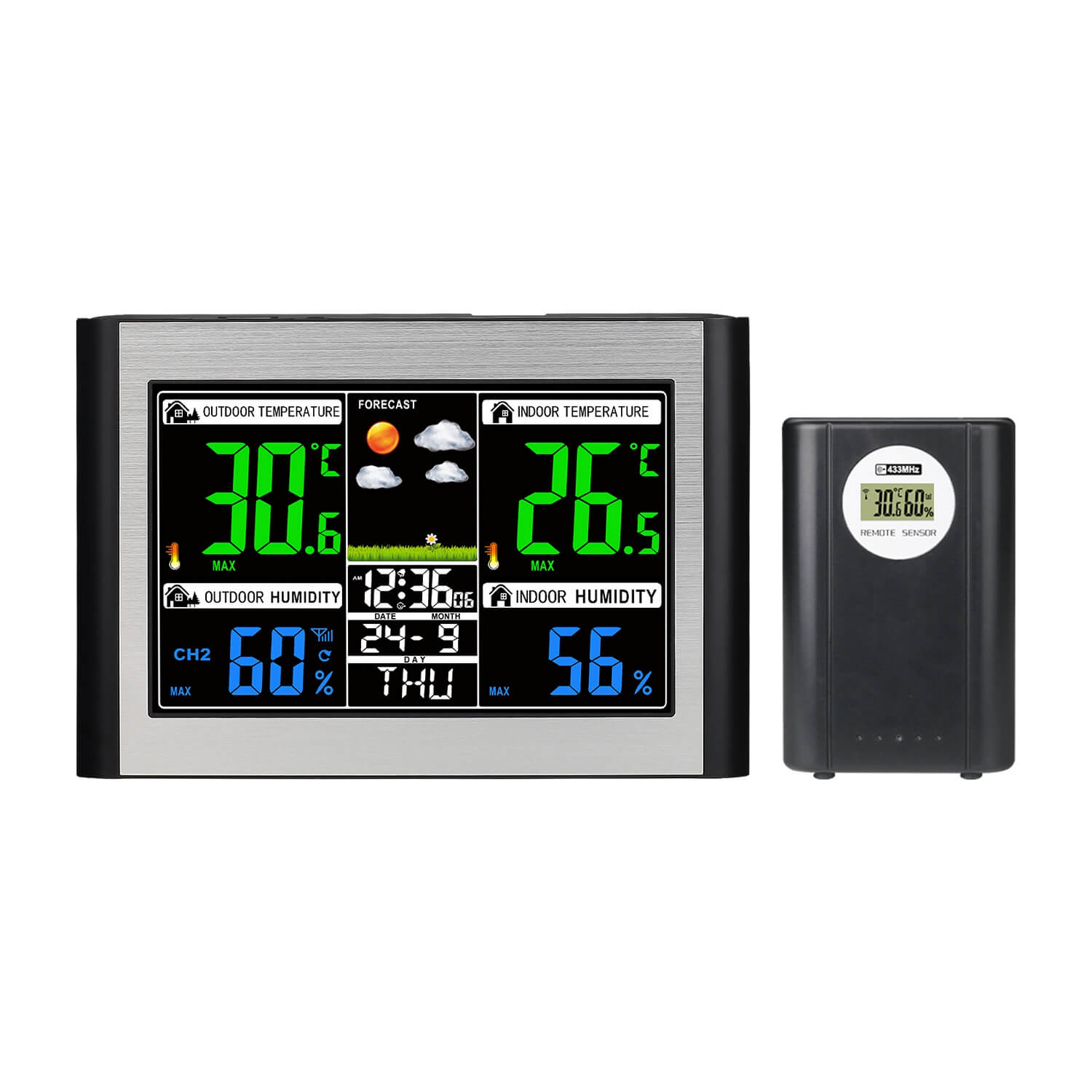 LIORQUE Color Display Weather Forecast Clock - LIORQUE