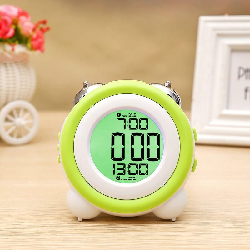 LIORQUE 3D LED Silent Night-Light Digital Alarm Clock - LIORQUE