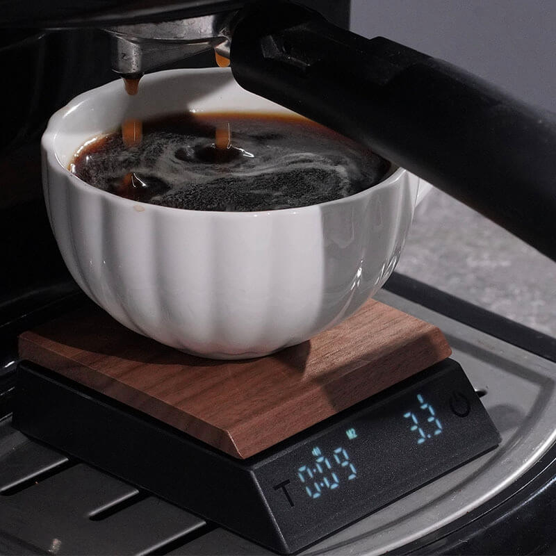 LIORQUE Walnut Wood Coffee Scale — Digital Tea Leaf Scale - LIORQUE