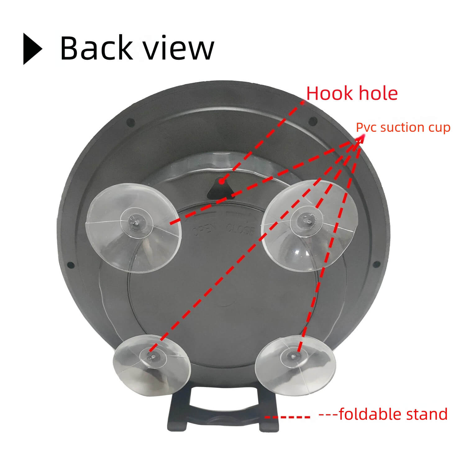 LIORQUE No-Drill Self-Adhesive Waterproof & Dustproof Wall Clock - LIORQUE