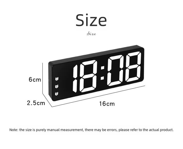 Minimalist Large Screen Clock Alarm - LIORQUE