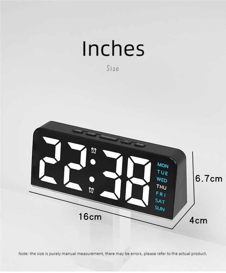 LIORQUE LED Large-Digit Digital Clock - LIORQUE