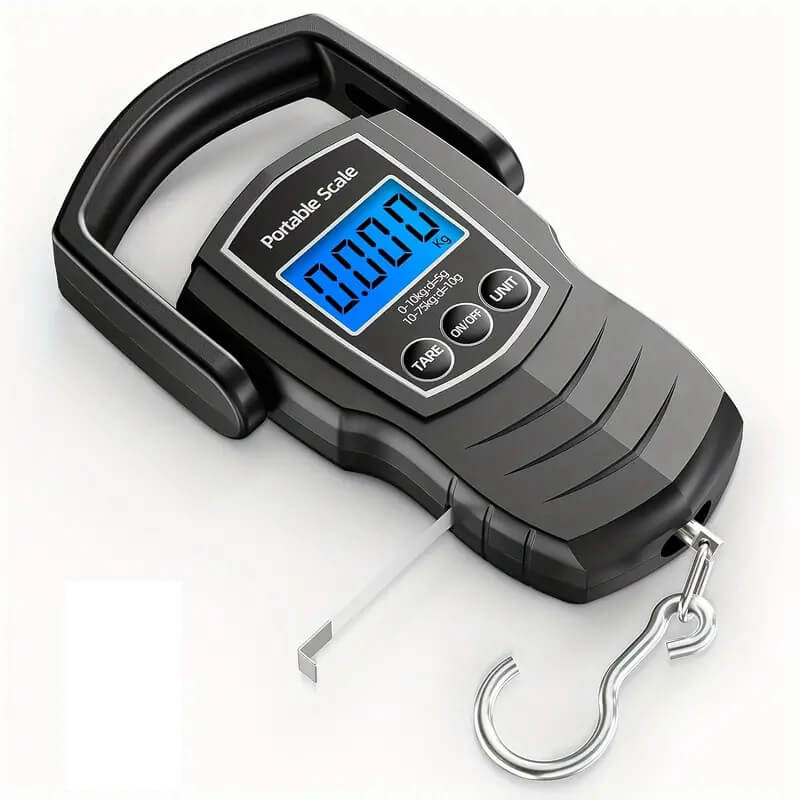 LIORQUE 75kg Portable Handheld Luggage Scale — Travel Hanging & Fishing Scale - LIORQUE