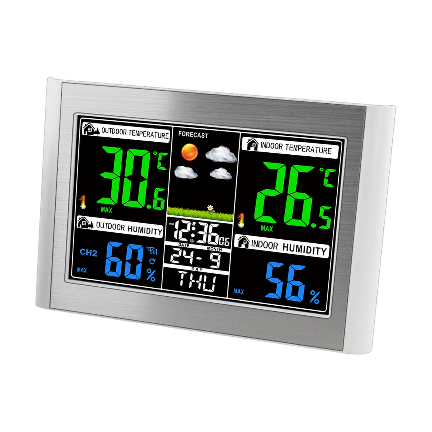 LIORQUE Color Display Weather Forecast Clock - LIORQUE