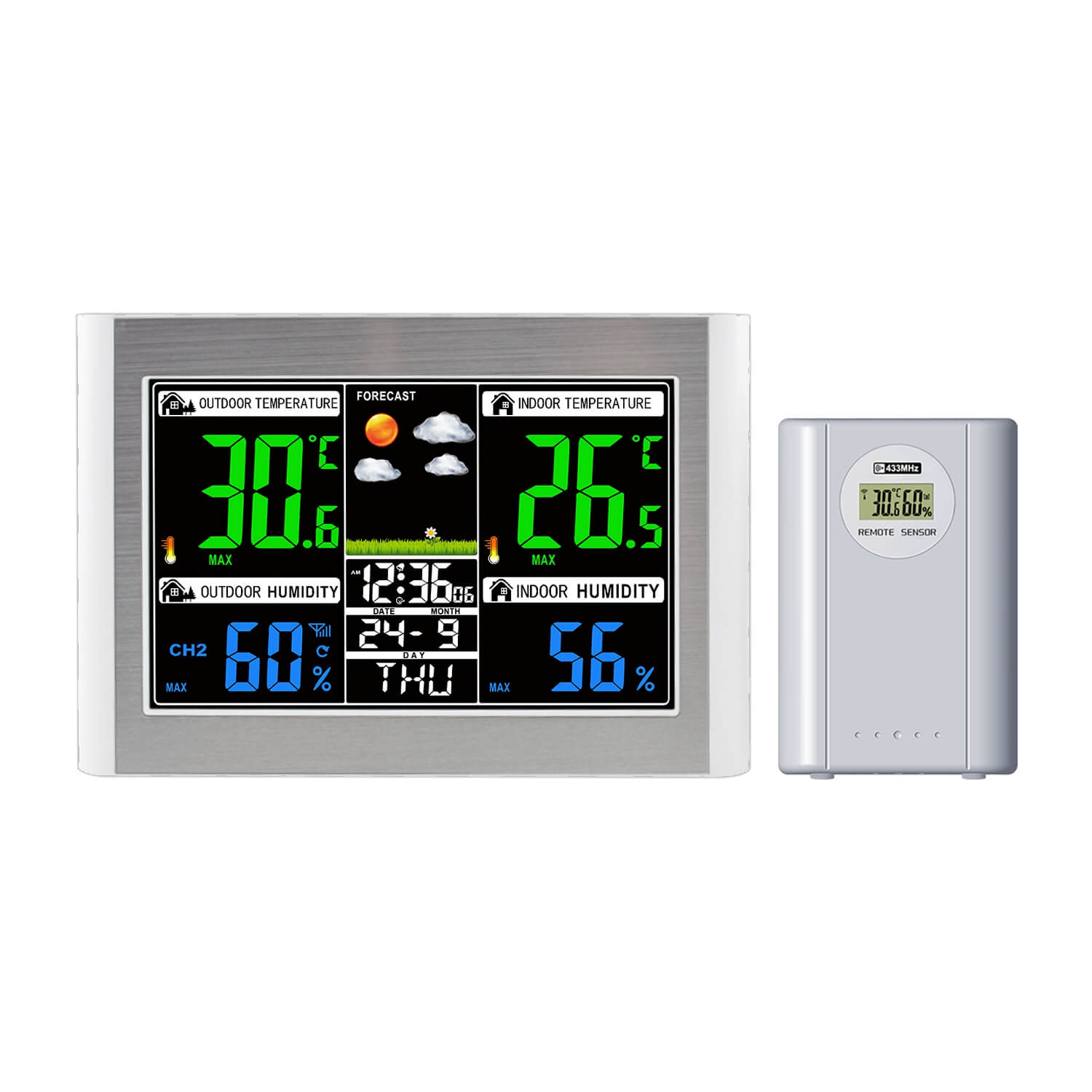 LIORQUE Color Display Weather Forecast Clock - LIORQUE