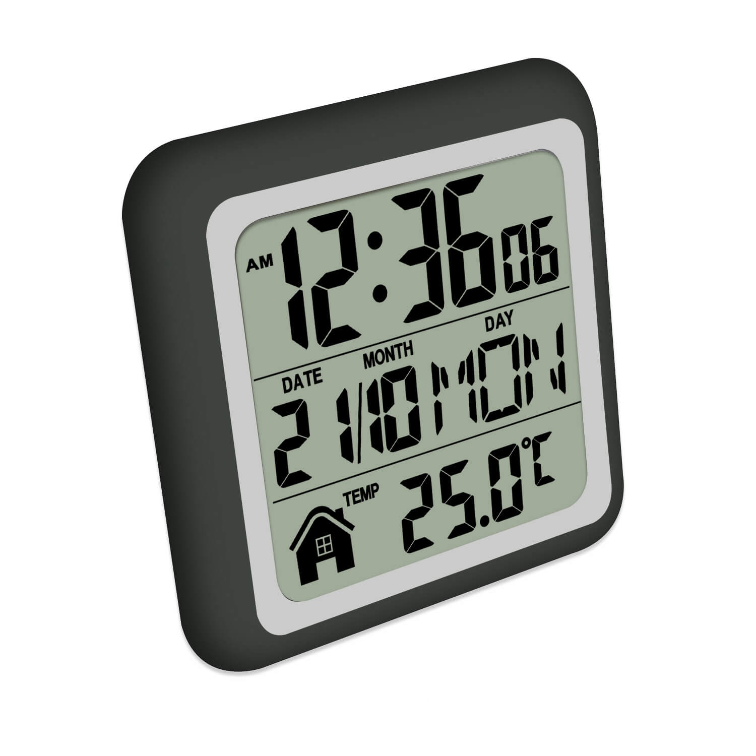 LIORQUE No-Drill Waterproof & Dustproof Suction-Cup Clock for Bathroom and Kitchen - LIORQUE