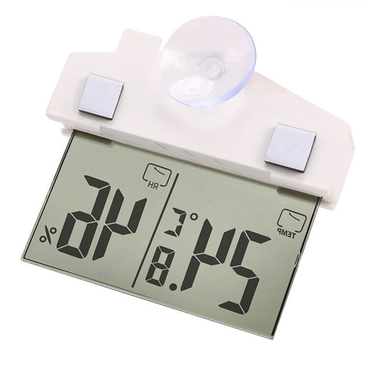 LIORQUE No-Drill Suction-Cup Self-Adhesive Window Temperature & Humidity Gauge — Indoor / Outdoor - LIORQUE