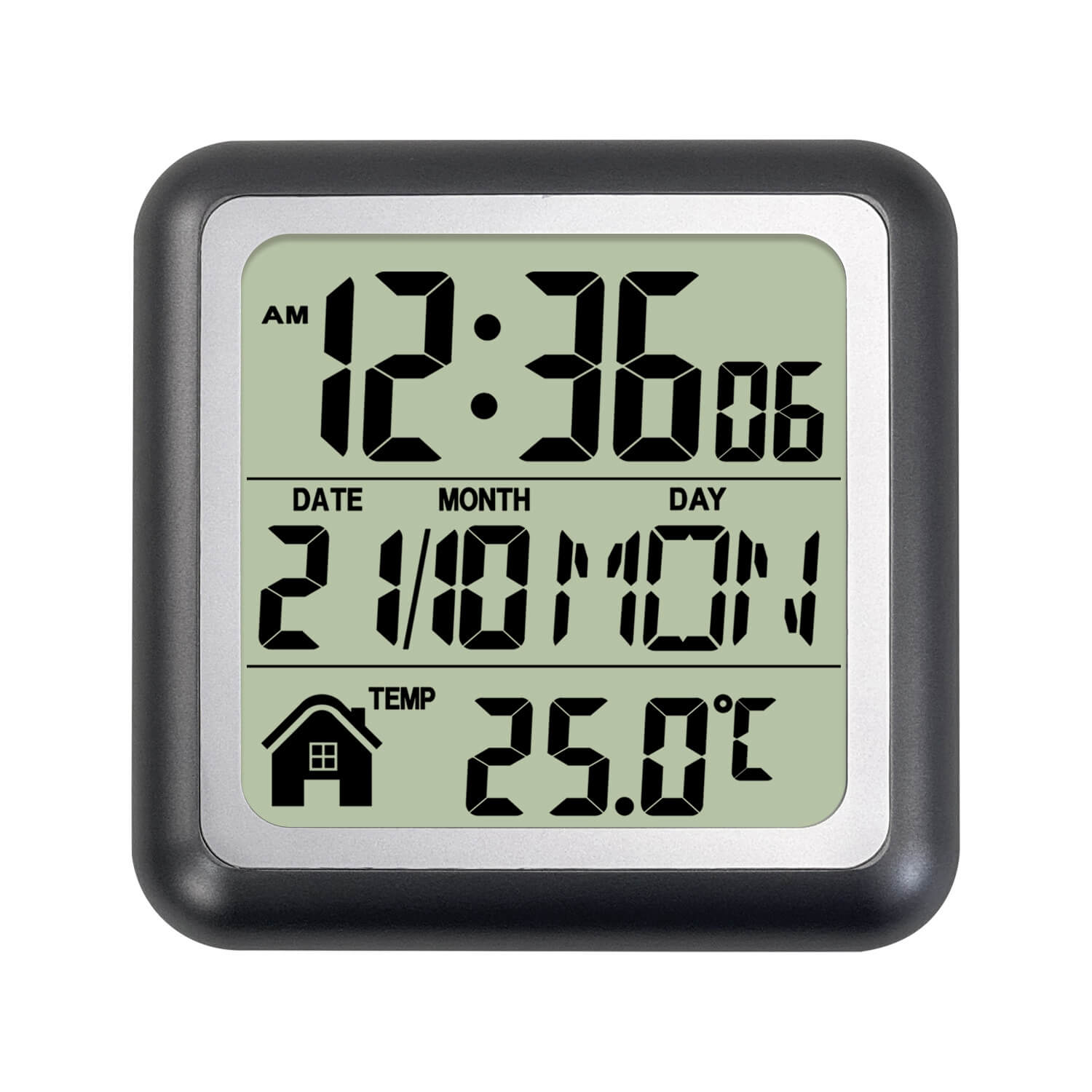 LIORQUE No-Drill Waterproof & Dustproof Suction-Cup Clock for Bathroom and Kitchen - LIORQUE