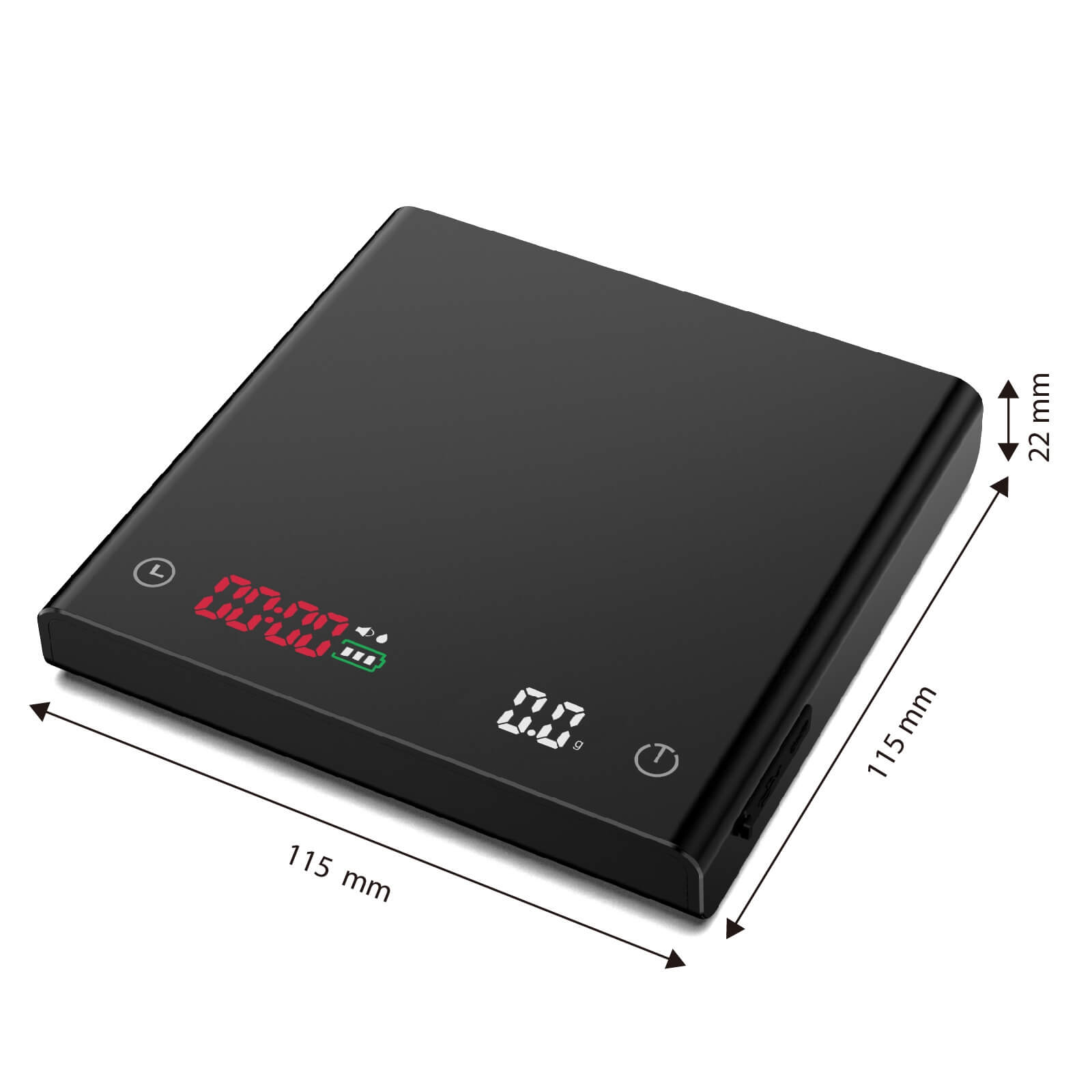 LIORQUE Precision Espresso Coffee Scale with Auto Timer — 2kg Capacity - LIORQUE