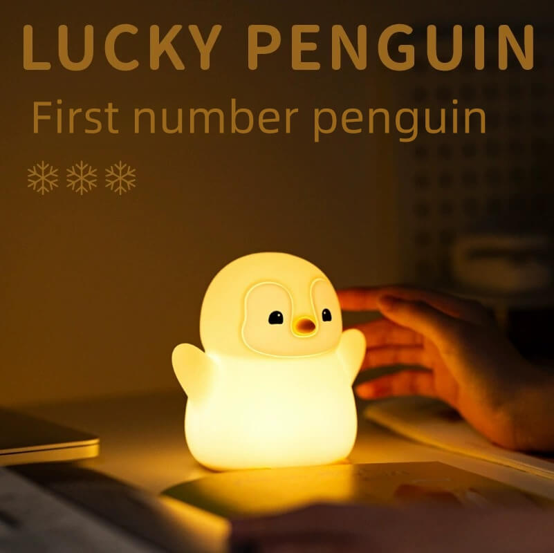 LIORQUE Little Penguin Night Light — Cute LED Bedside Lamp for Kids & Adults - LIORQUE