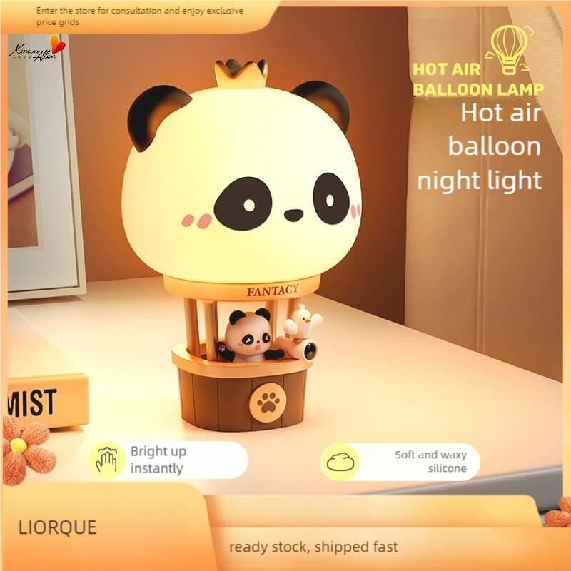 LIORQUE Panda Hot Air Balloon Night Light - LIORQUE