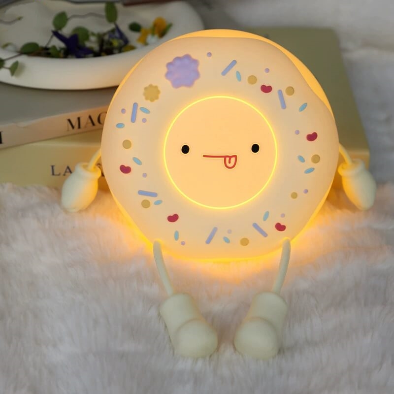 LIORQUE Soft Silicone Donut Night Light — Children’s Day Gift - LIORQUE
