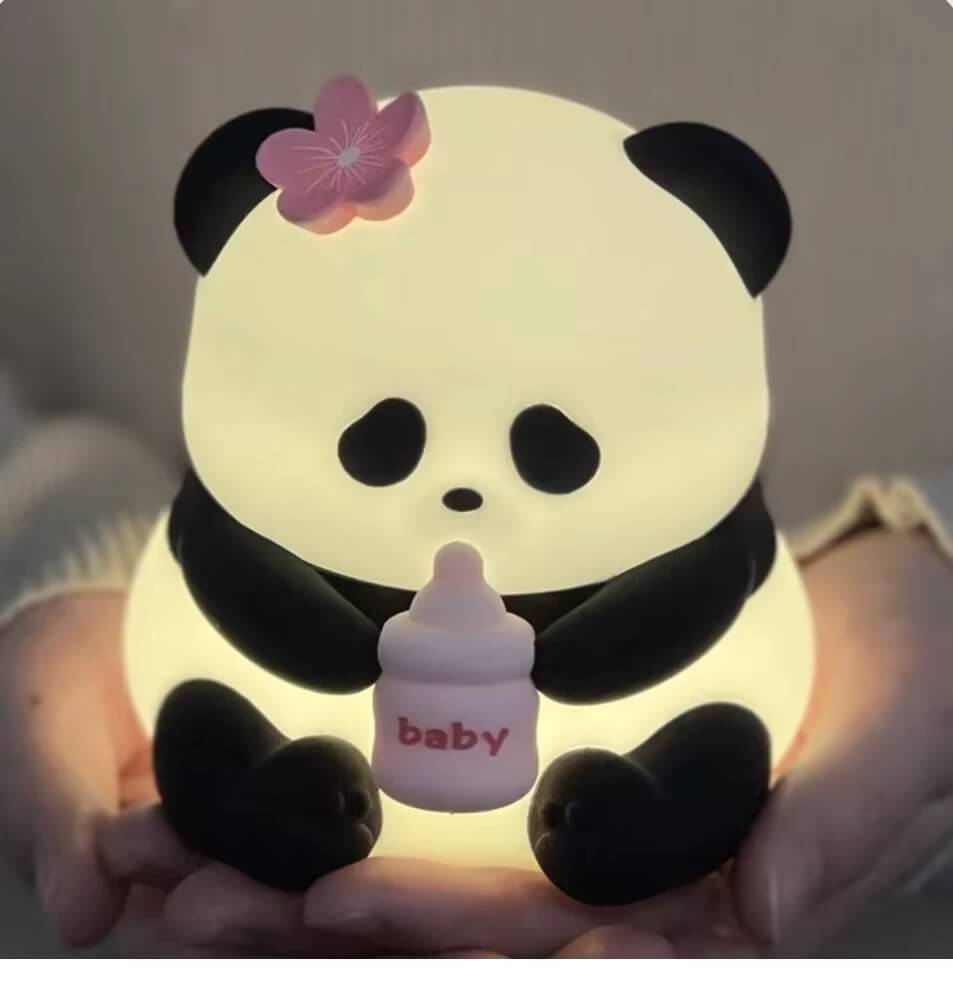 LIORQUE Cute Panda Silicone Night Light — Eye Protection Decorative Lamp - LIORQUE