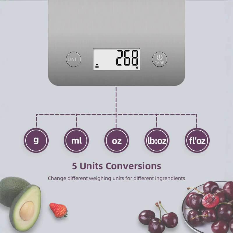 LIORQUE Portable Bluetooth Kitchen Scale for Home Use - LIORQUE