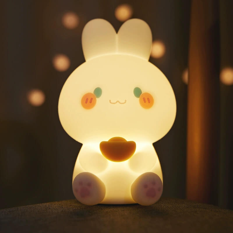 LIORQUE Silicone Bunny Night Light — Soft & Rechargeable LED Lamp - LIORQUE