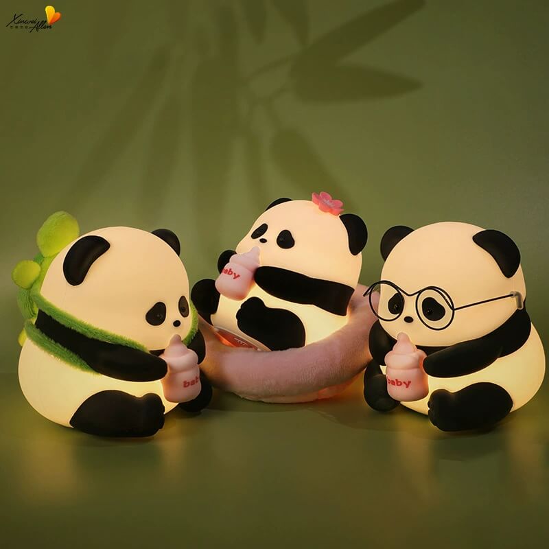 LIORQUE Cute Panda Silicone Night Light — Eye Protection Decorative Lamp - LIORQUE
