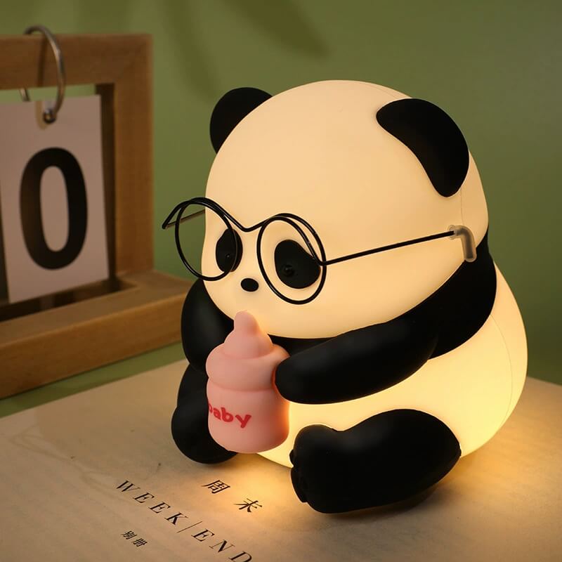 LIORQUE Cute Panda Silicone Night Light — Eye Protection Decorative Lamp - LIORQUE