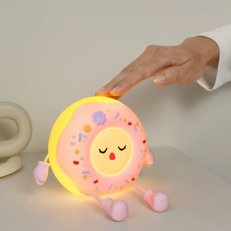 LIORQUE Soft Silicone Donut Night Light — Children’s Day Gift - LIORQUE